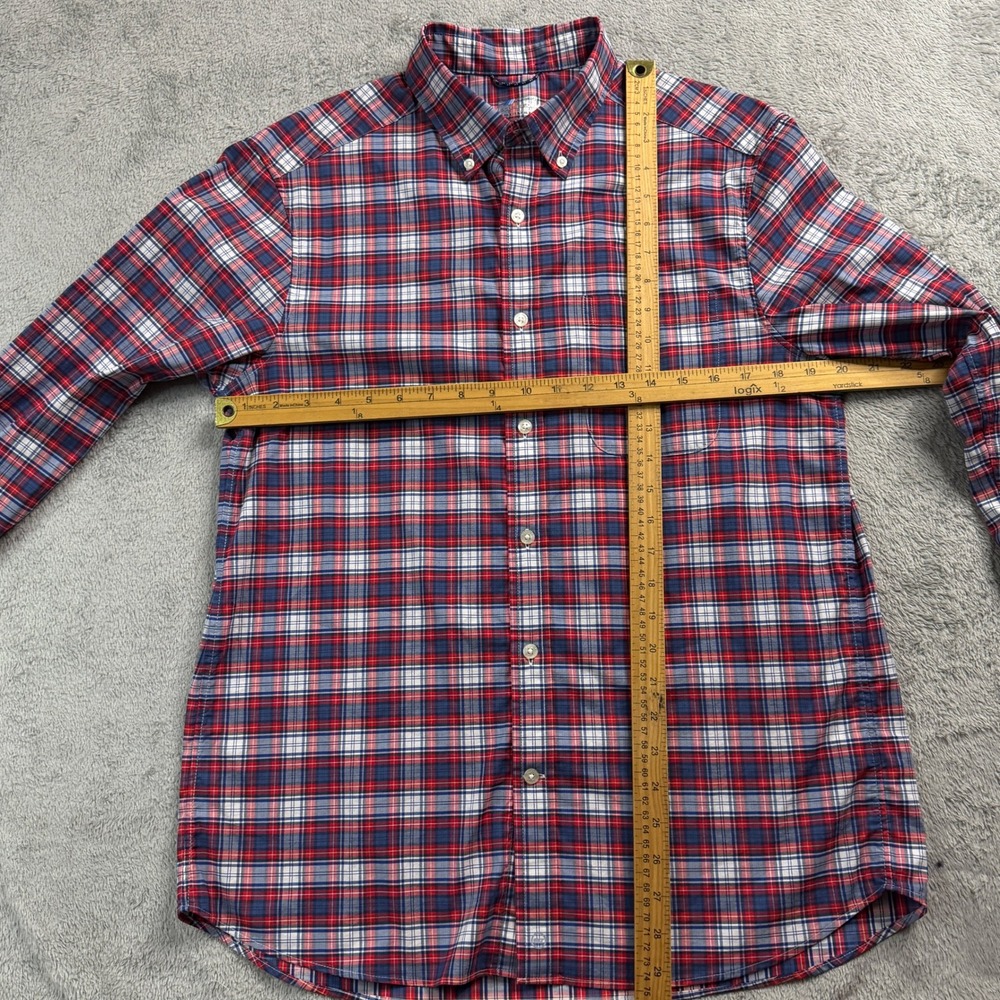 Vineyard Vines On-The-Go Performance Plaid Shirt Mens Medium Red White Blue brrr - Picture 5 of 9